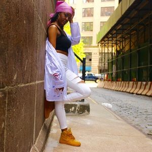 Wheat Airforce 1s High. KIDS/BOYS SIZE 5.5